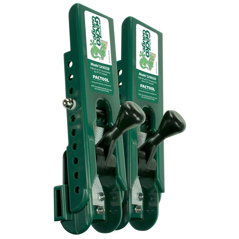 PacTool Gecko Gauge 8 in. x 3/8 in. D Plastic LP Siding Tool Green 2 pk - Image 1